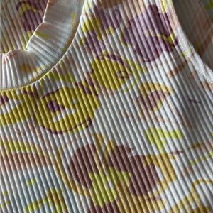 Ted Baker Ribbed Floral Bodycon midi dress NWT